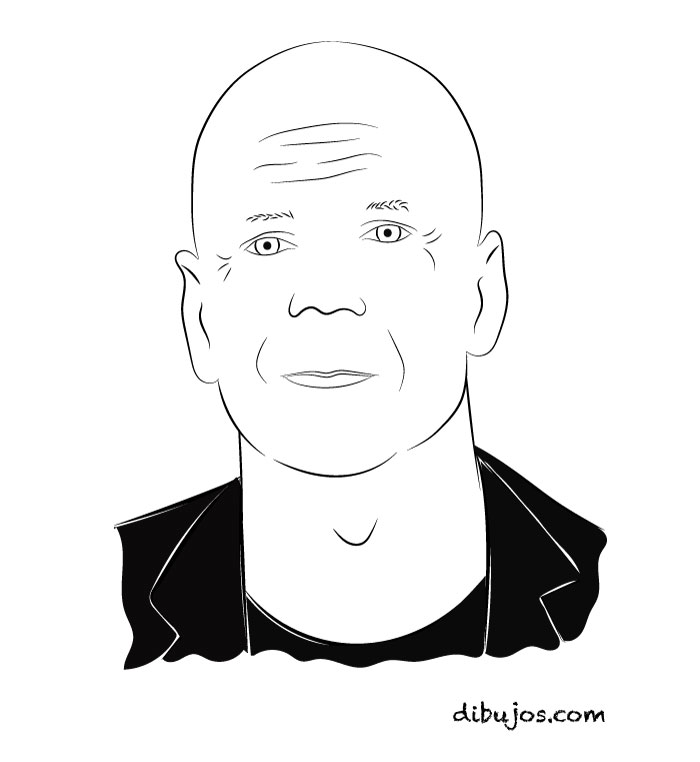 dibujo de Bruce Willis