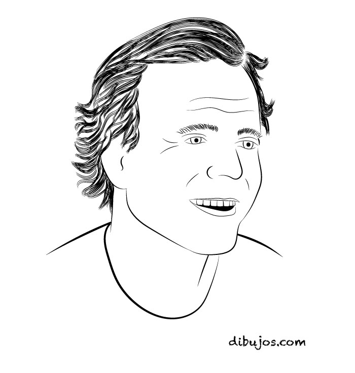 dibujo de Julio Iglesias