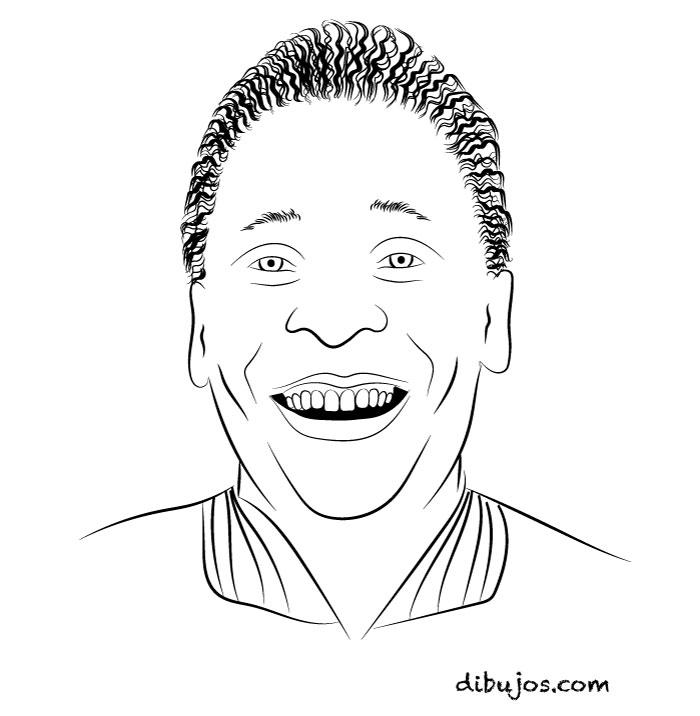 dibujo de Pelé