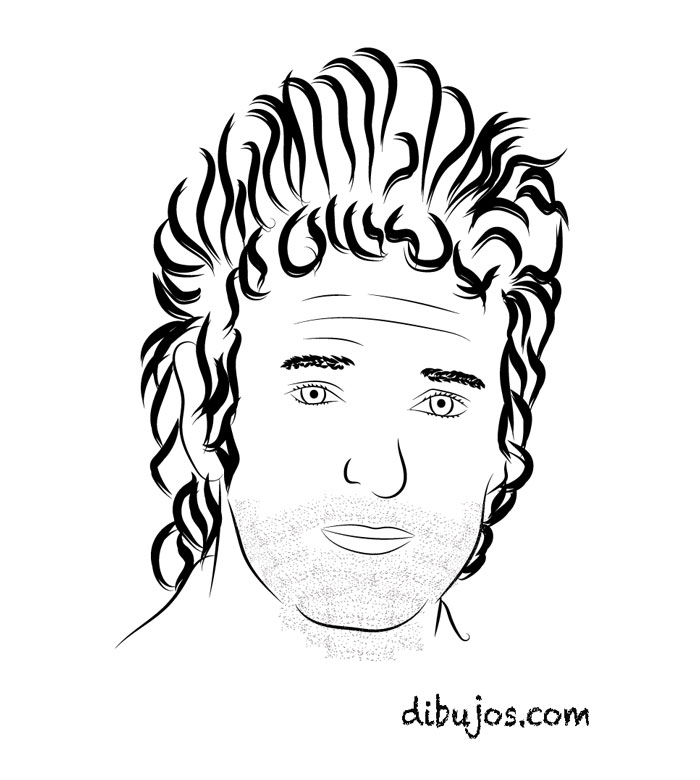 Dibujo de Gustavo Cerati